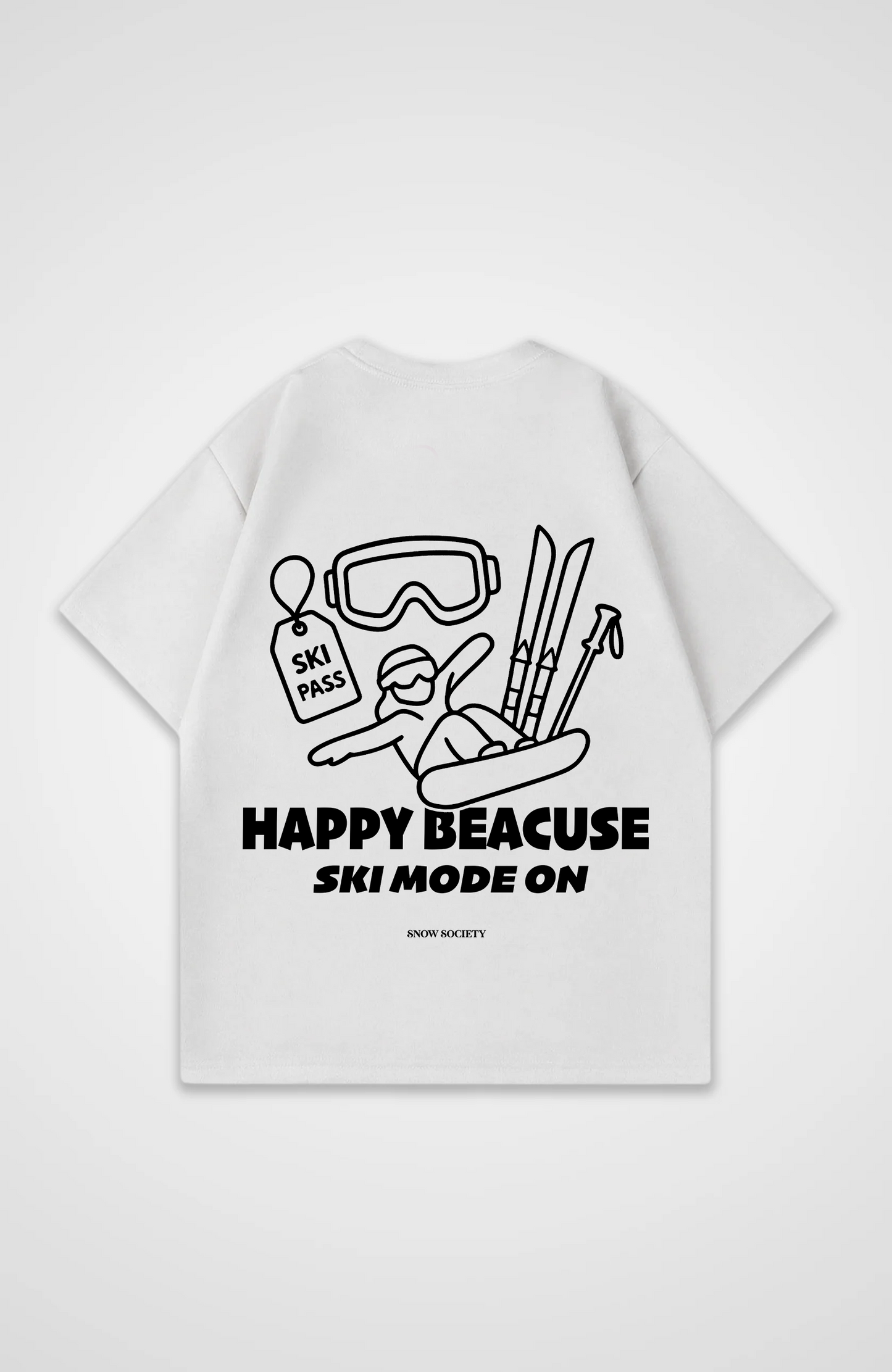 Ski mode on Oversized Shirt