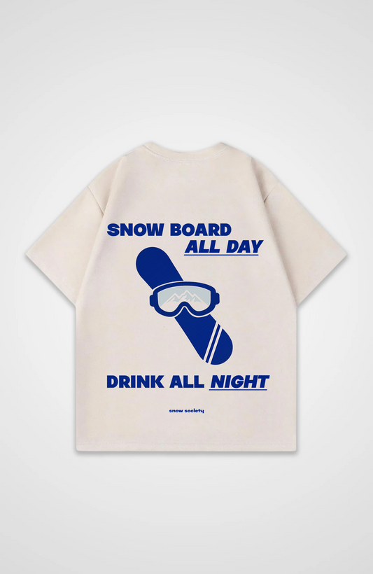 Snowboard all day Oversized Shirt