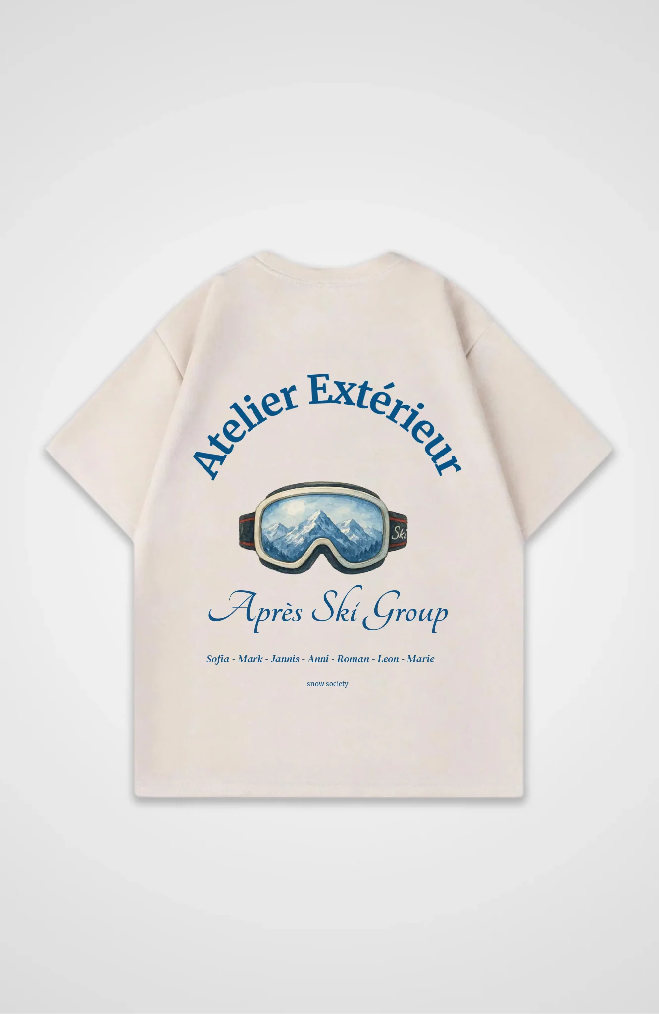 Oversized Shirt beige hinten