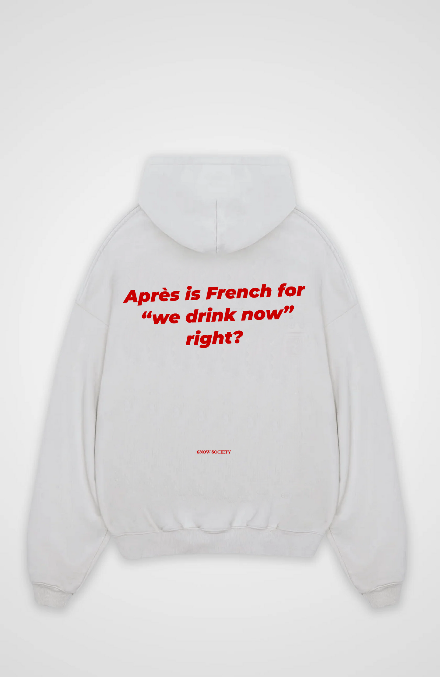 "we drink now" Oversized Hoodie