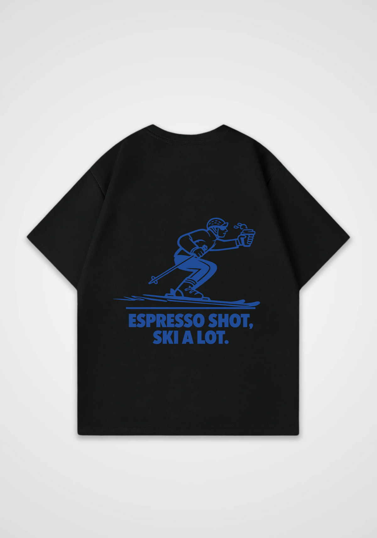 Ski a Lot Oversized Shirt - Black Back (Designed)