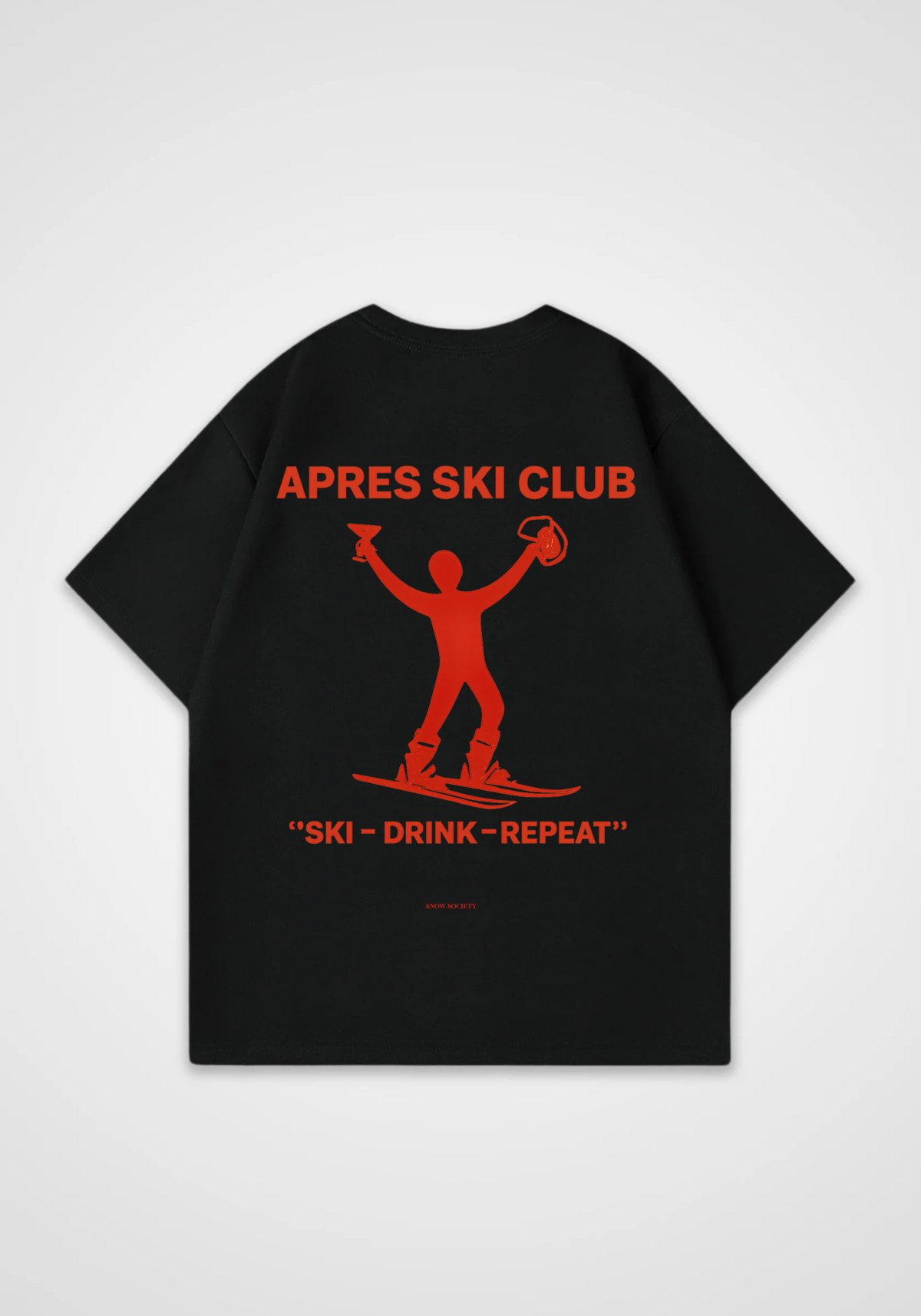 Apres Ski Club Oversized Shirt - Black Back (Designed)