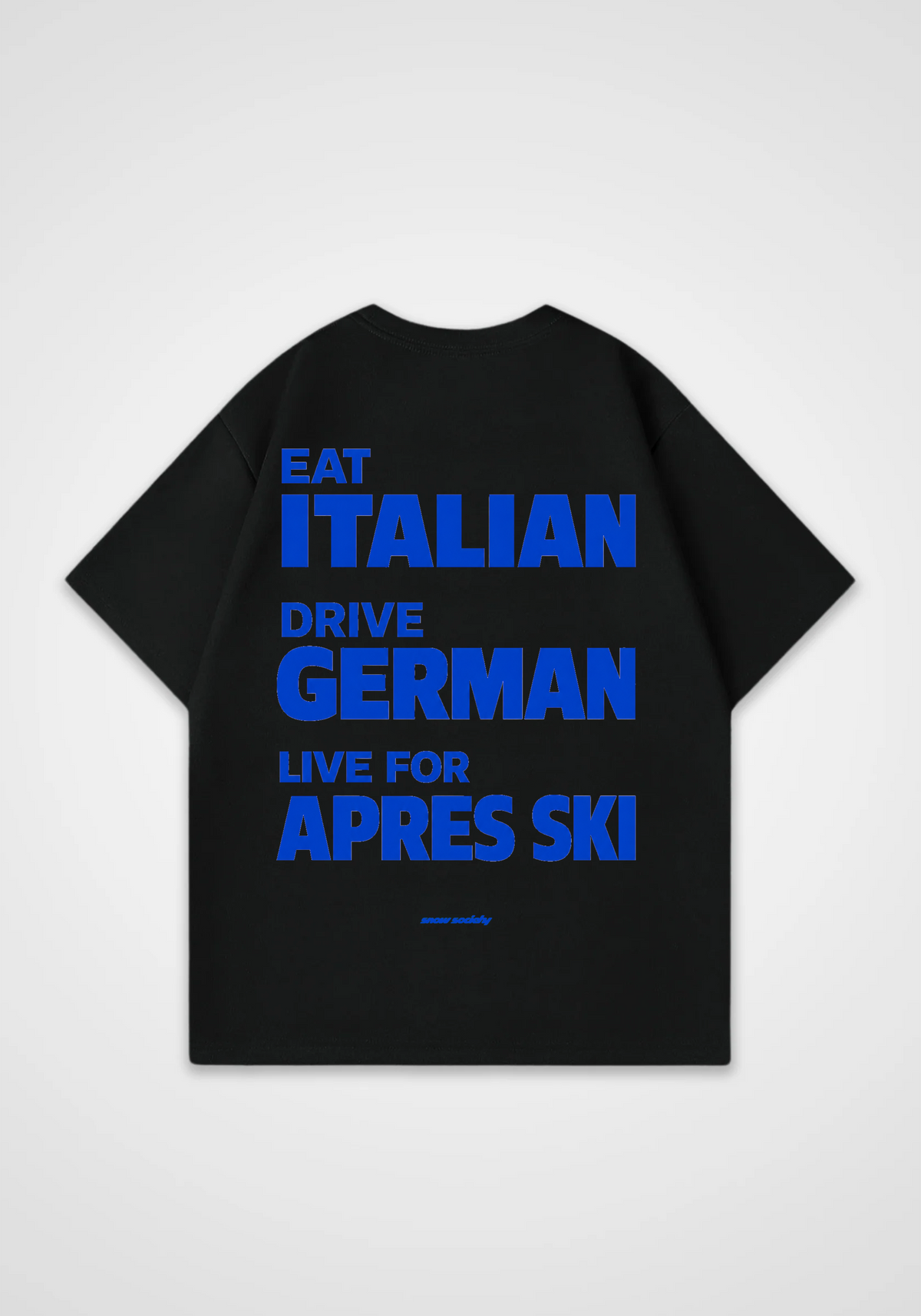 Visit Apres Ski Oversized Shirt - Black Back (Designed)