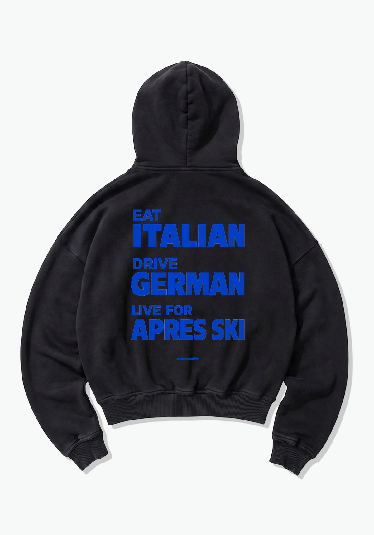 Visit Apres Ski Oversized Hoodie - Black Back (Designed)
