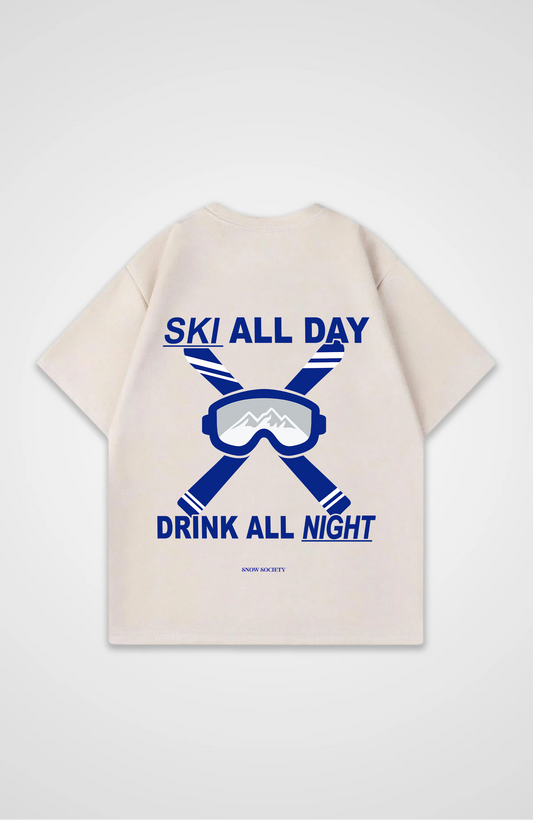 Ski all day Oversized Shirt