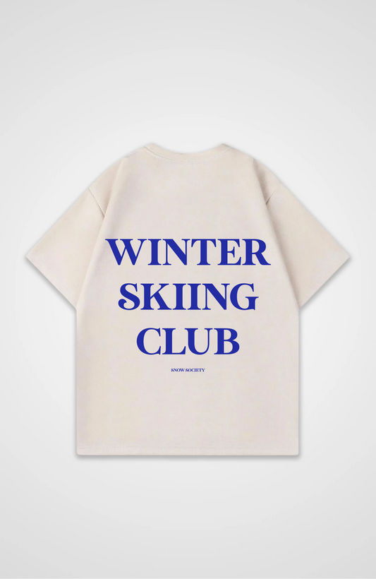 Winter Skiing Club Oversized Shirt