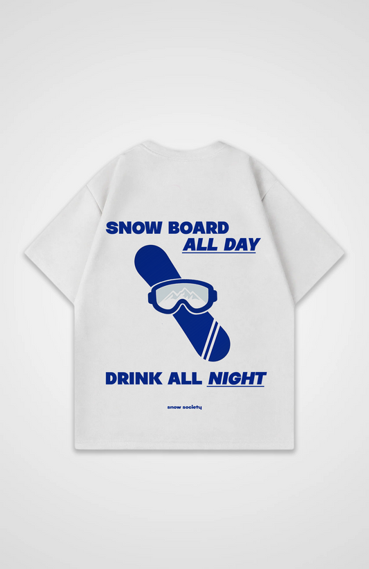 Snowboard all day Oversized Shirt