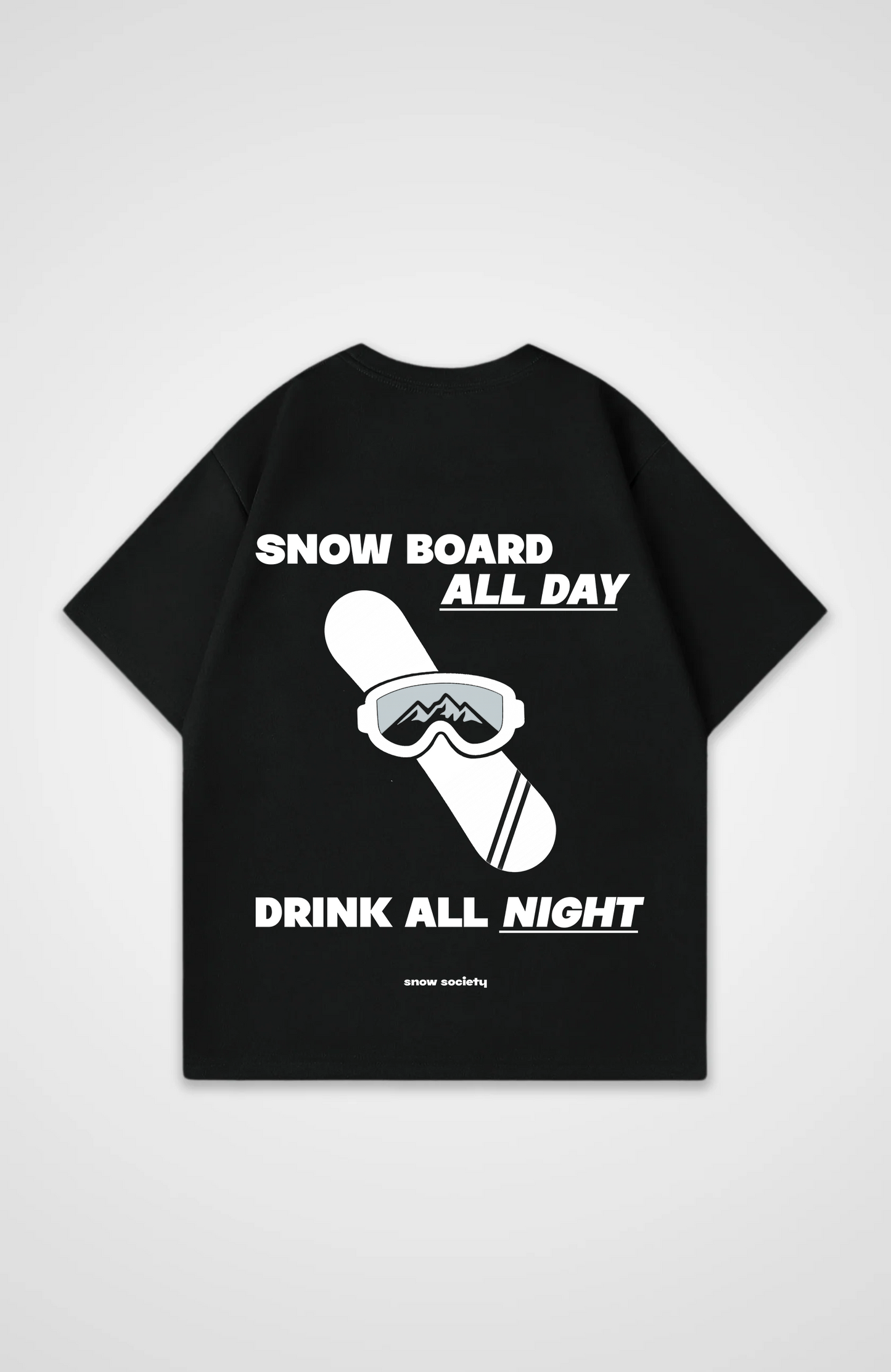Snowboard all day Oversized Shirt