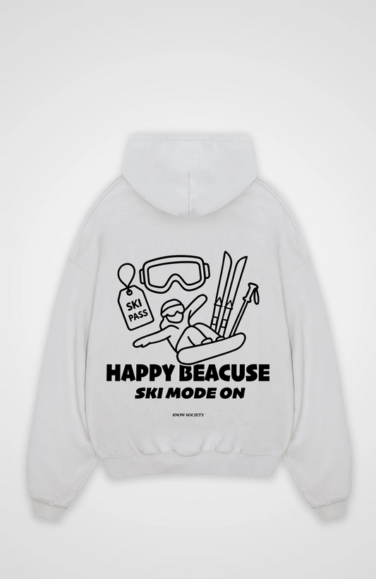 Ski mode on Oversized Hoodie
