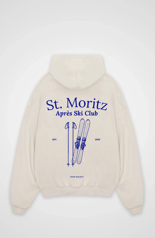 Oversized Hoodie beige hinten