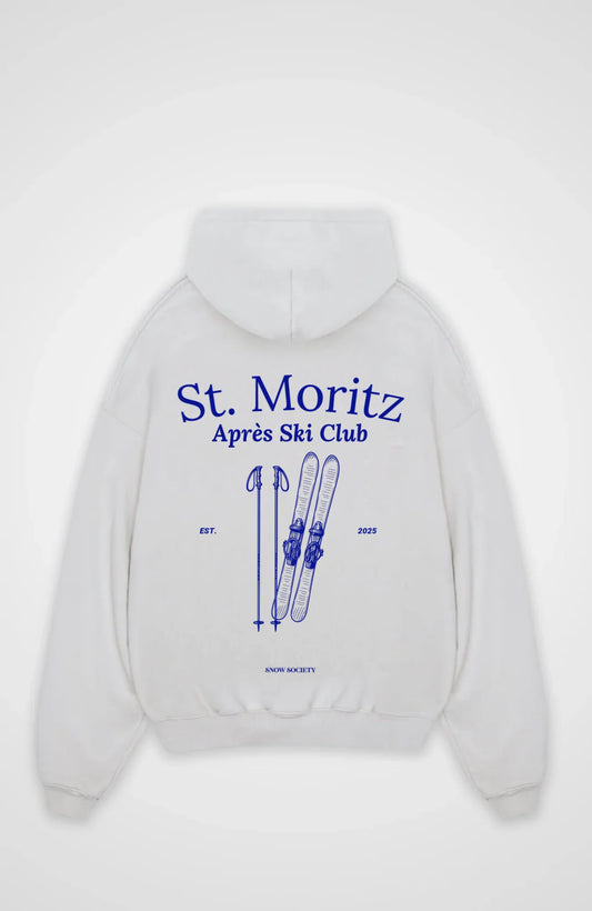 Oversized Hoodie weiß hinten