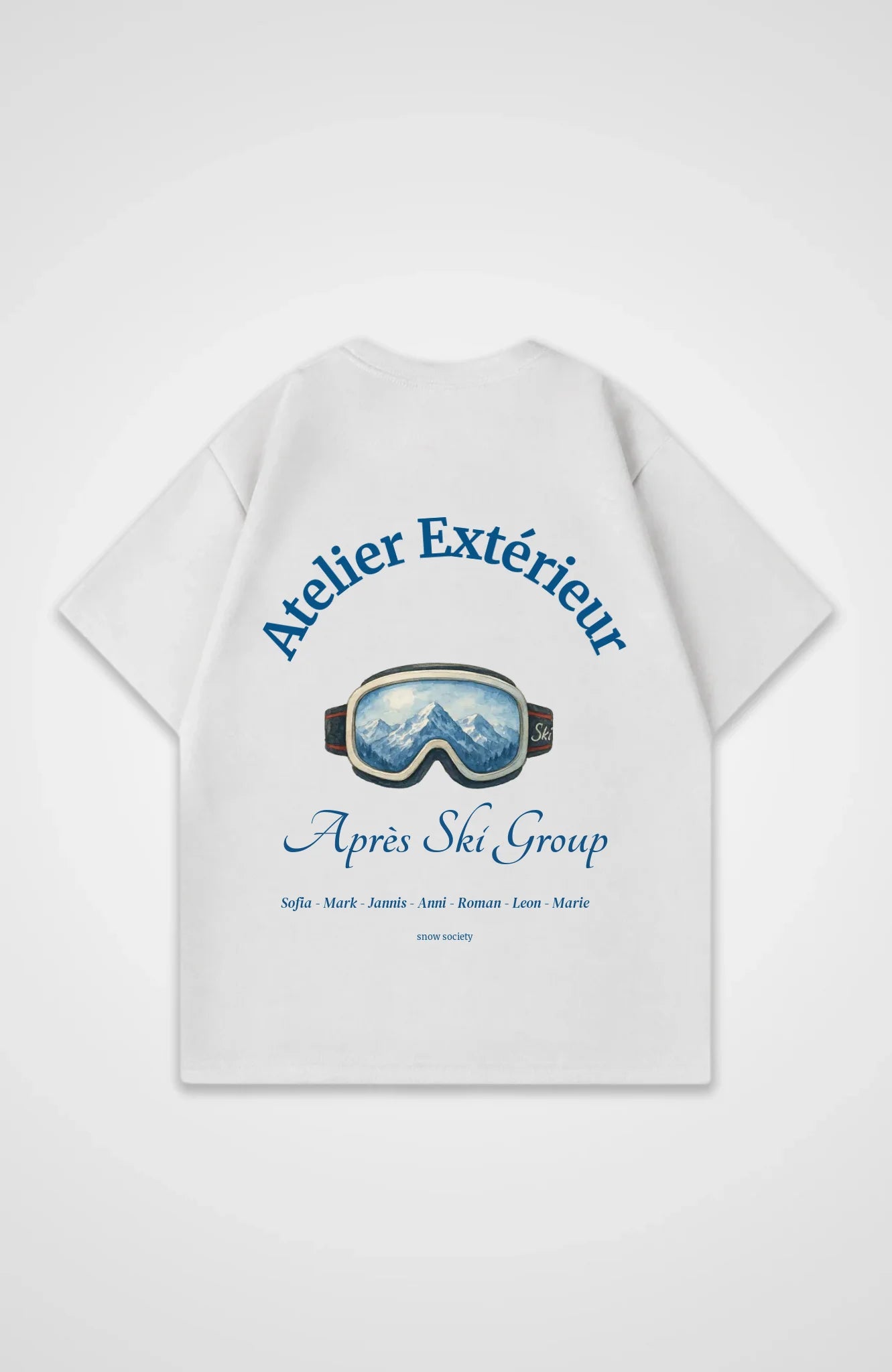 Oversized Shirt weiß hinten