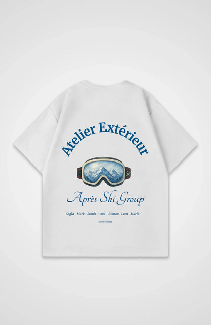 Oversized Shirt weiß hinten