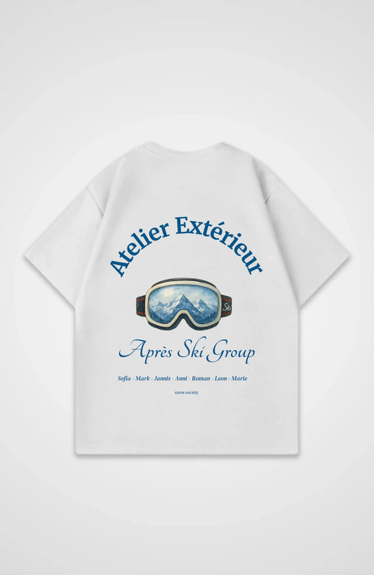 Oversized Shirt weiß hinten