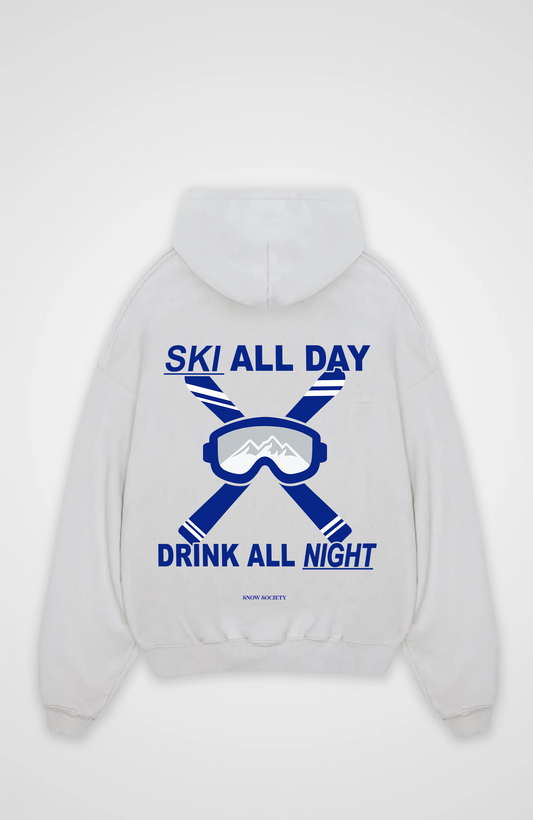 Ski all day Oversized Hoodie