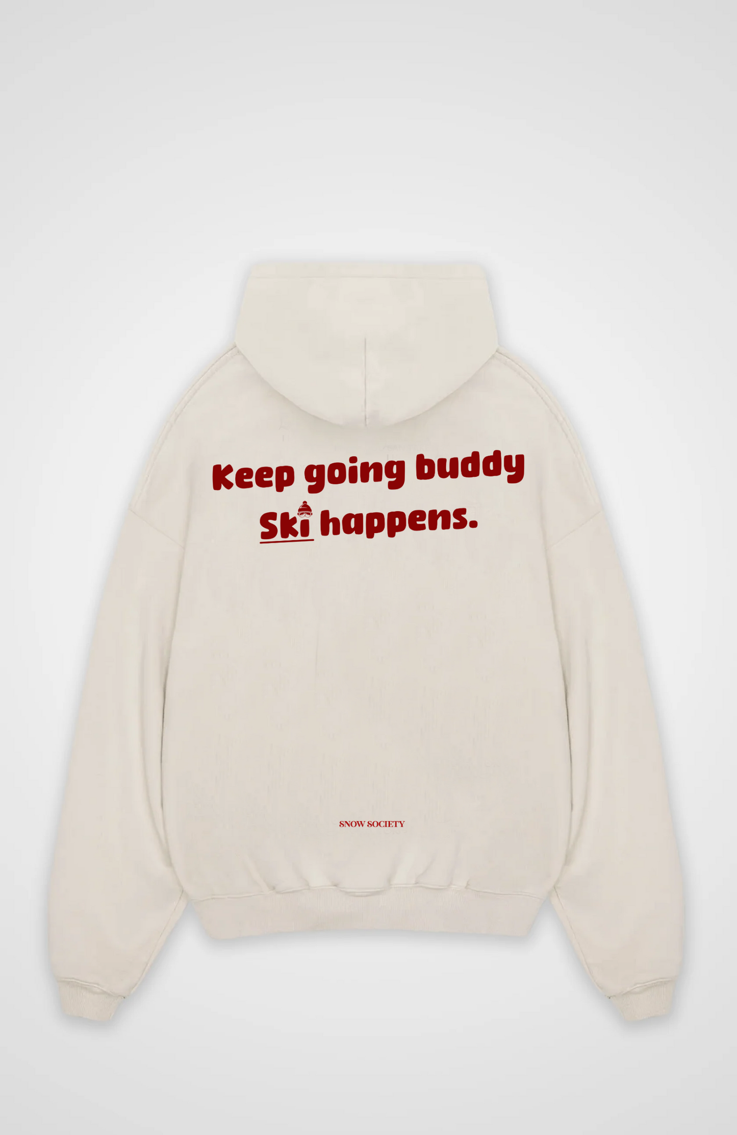 Ski happens Oversized Hoodie