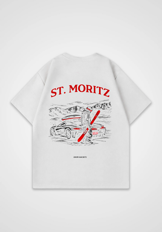 St. Moritz Oversized Shirt - White Back (Designed)