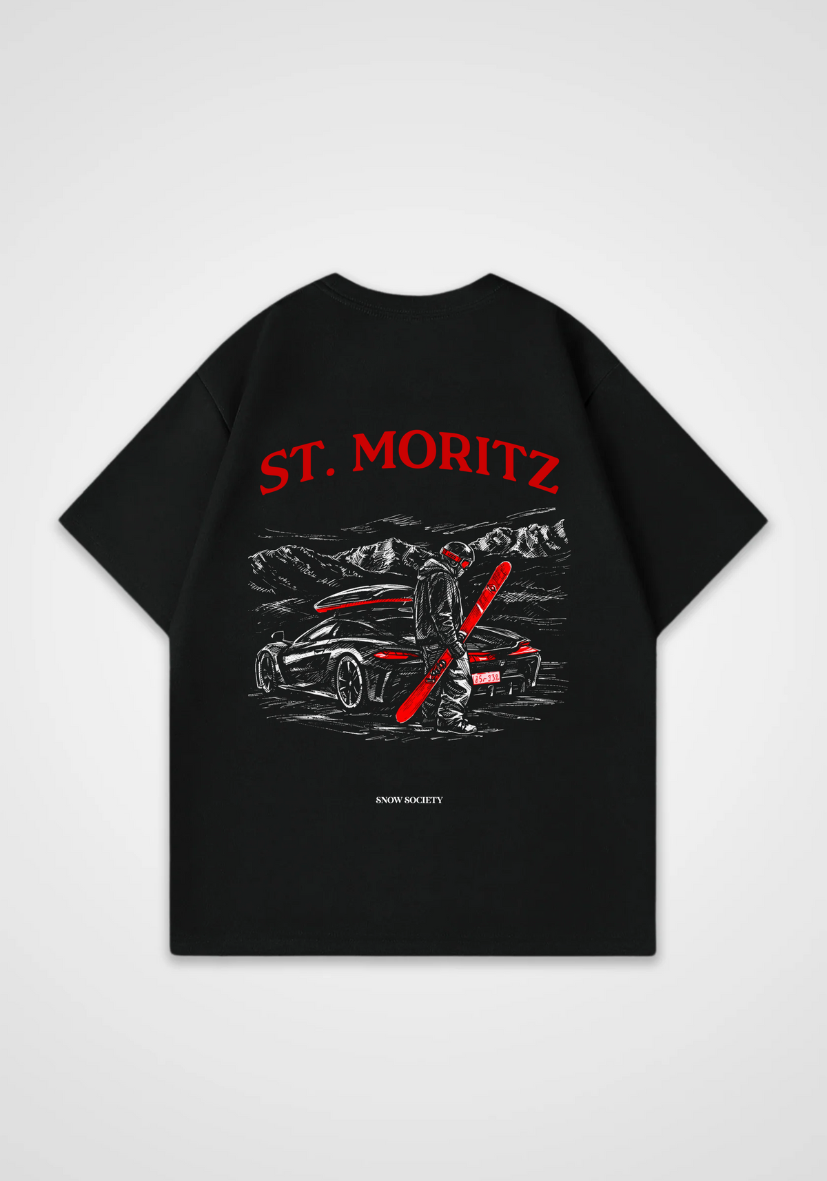 St. Moritz Oversized Shirt - Black Back (Designed)