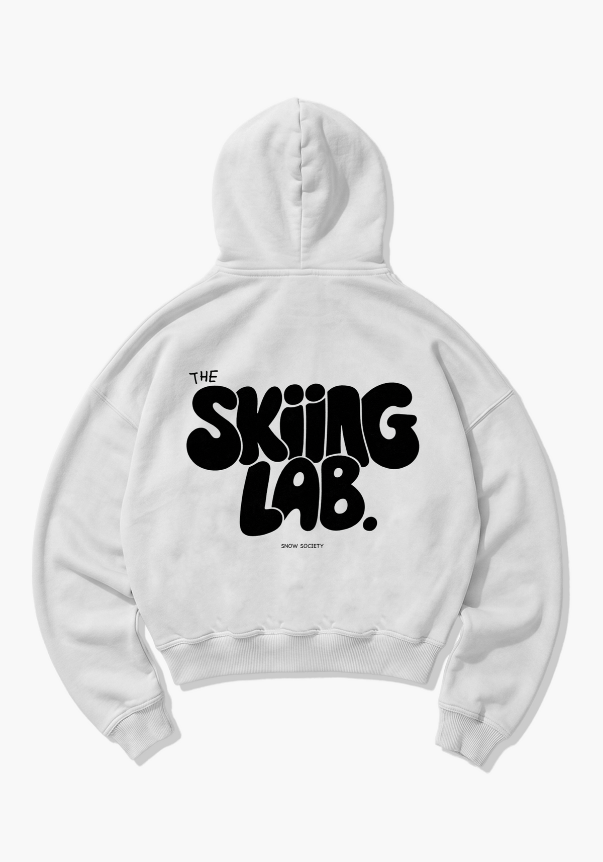 Skiing Lab Oversized Hoodie - White Back (Designed)