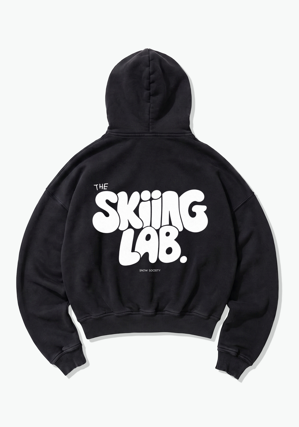 Skiing Lab Oversized Hoodie - Black Back (Designed)