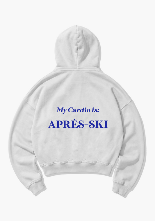 Cardio Oversized Hoodie - White Back (Designed)