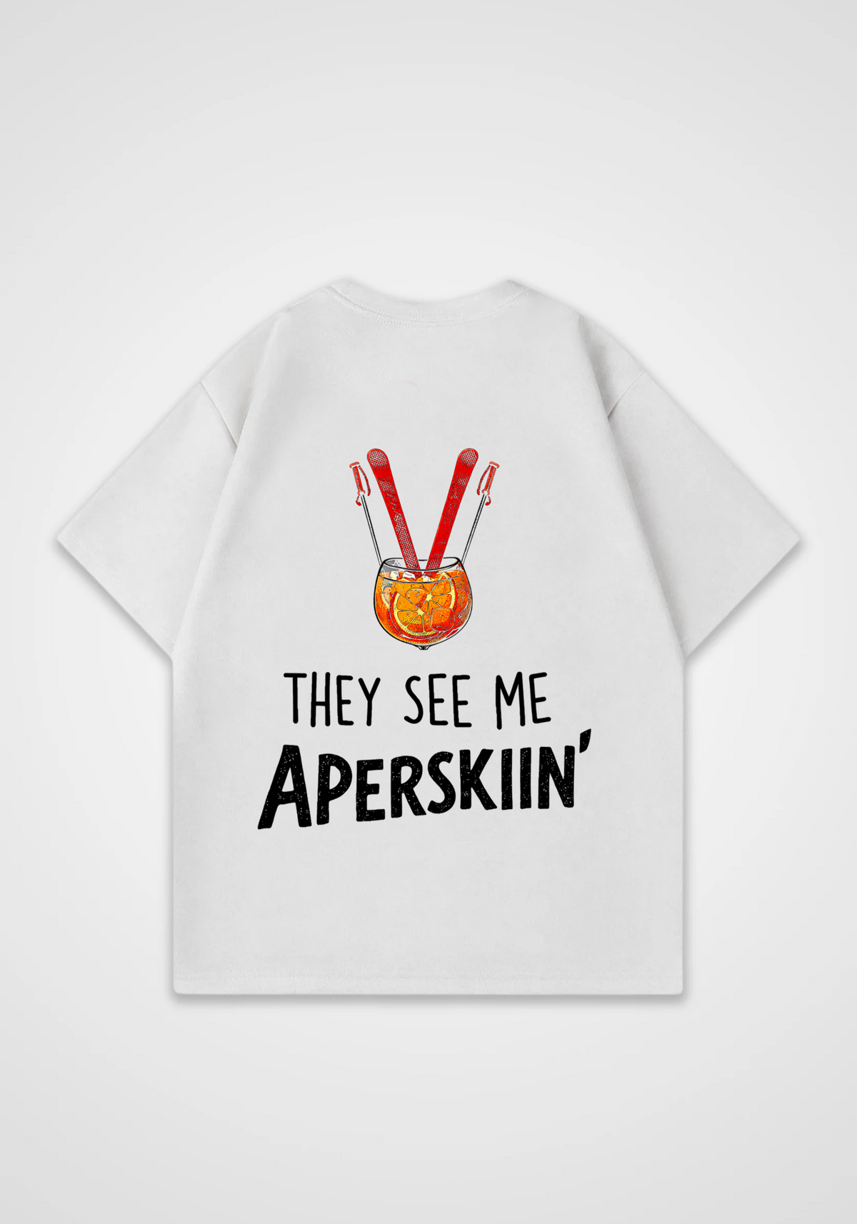Apresskiin Oversized Shirt - White Back (Designed)