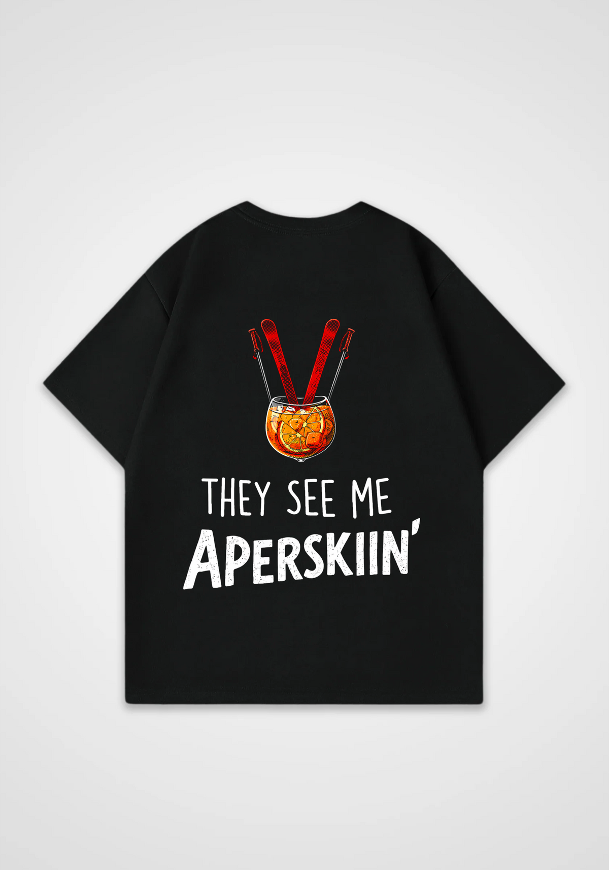 Apresskiin Oversized Shirt - Black Back (Designed)