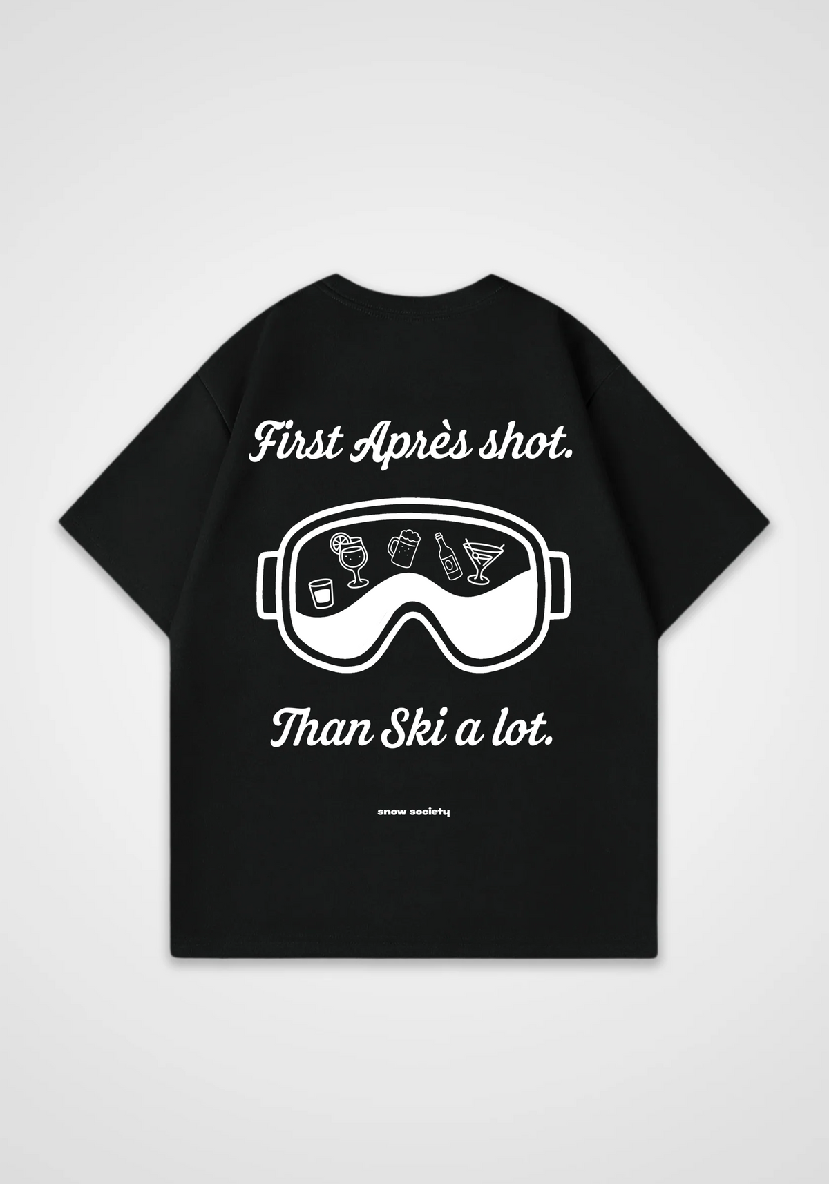 Apres Shot Oversized Shirt - Black Back (Designed)