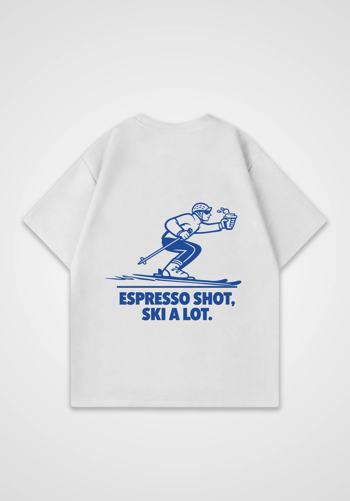 Ski a Lot Oversized Shirt - White Back (Designed)