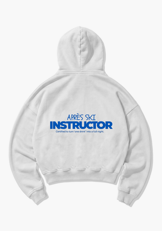 Instructor Oversized Hoodie - White Back (Designed)