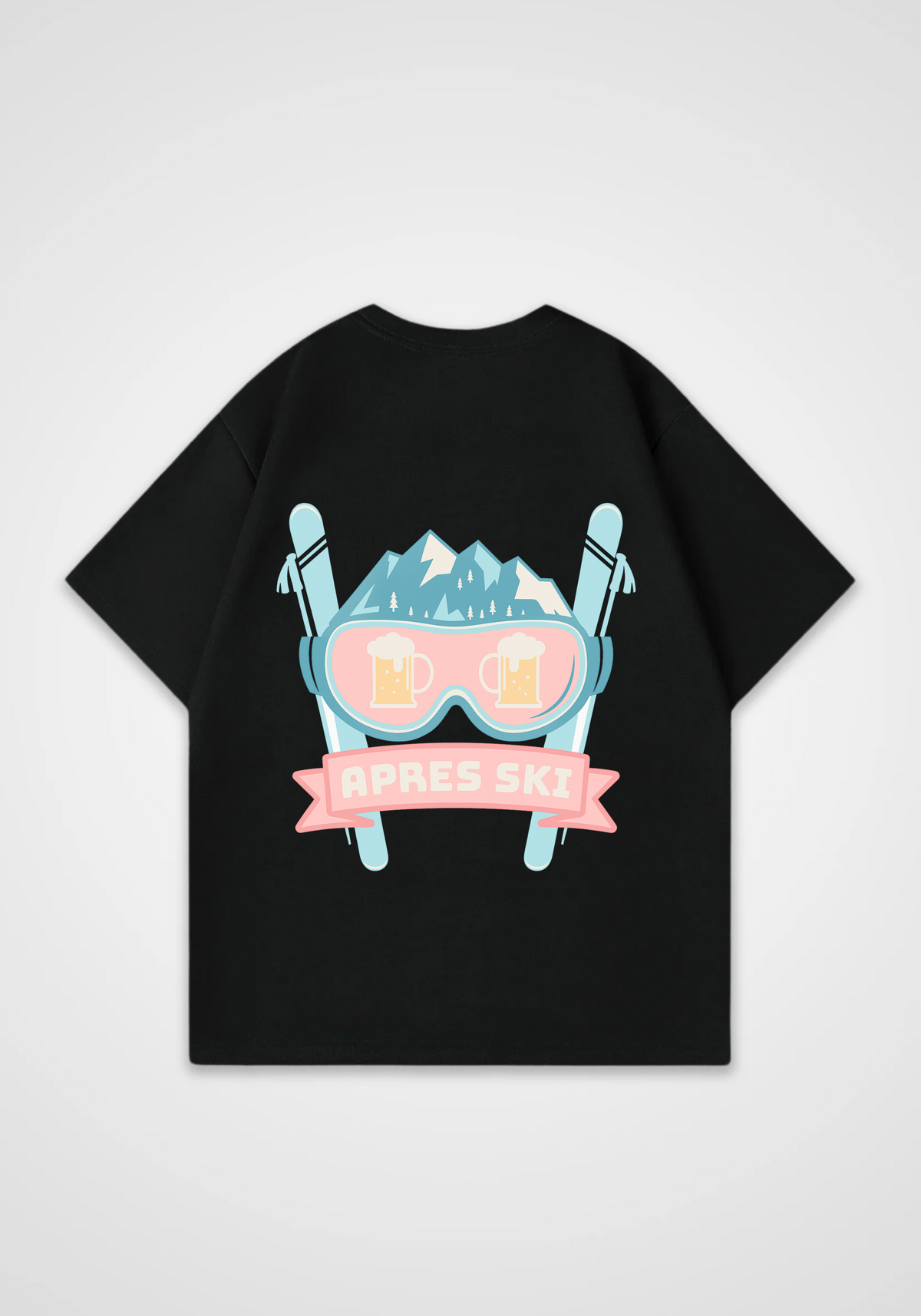 Apres Ski Oversized Shirt - Black Back (Designed)