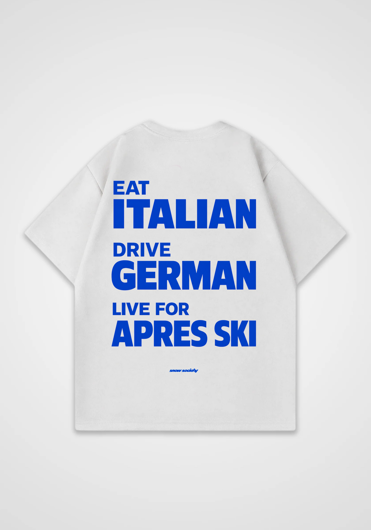Visit Apres Ski Oversized Shirt - White Back (Designed)