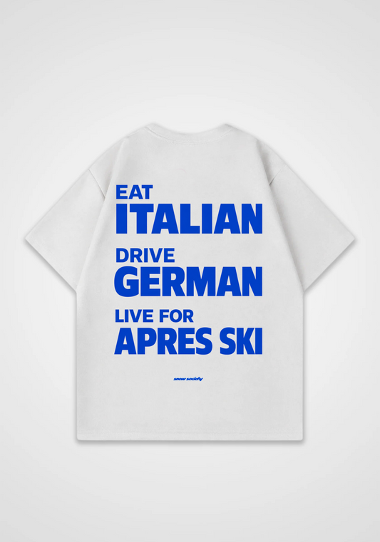 Visit Apres Ski Oversized Shirt - White Back (Designed)