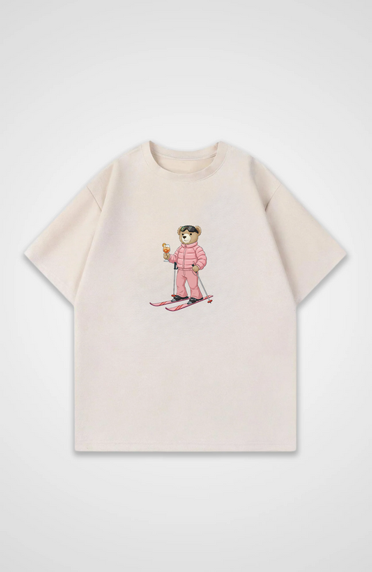 Ski Bär Pink Oversized Shirt