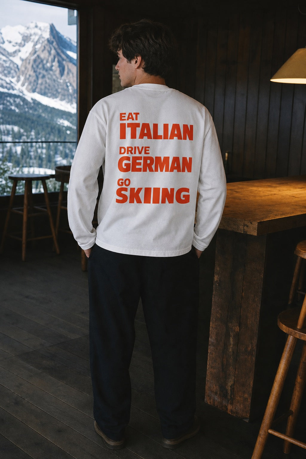 snow go skiing shirt